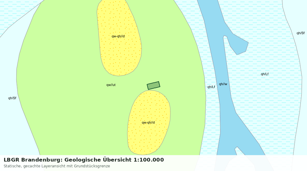 Statische Kartenansicht: LBGR Brandenburg: Geologische Übersicht 1:100.000