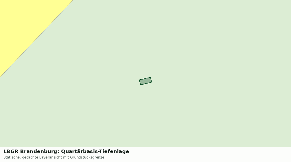 Statische Kartenansicht: LBGR Brandenburg: Quartärbasis-Tiefenlage