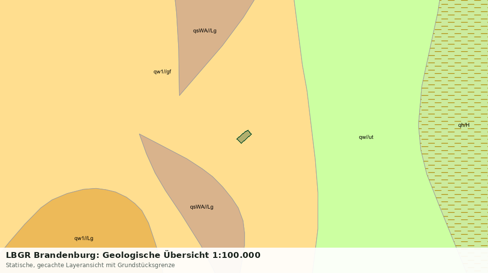 Statische Kartenansicht: LBGR Brandenburg: Geologische Übersicht 1:100.000