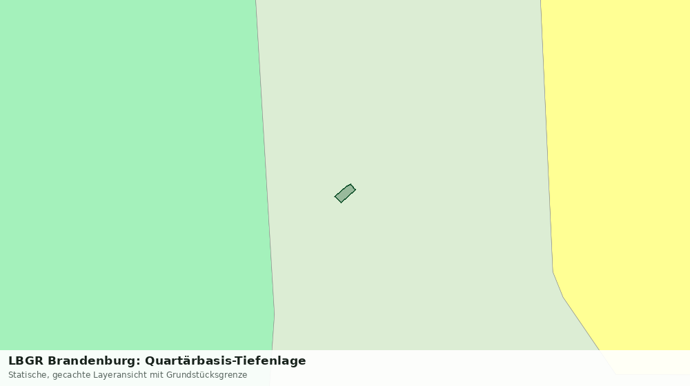 Statische Kartenansicht: LBGR Brandenburg: Quartärbasis-Tiefenlage