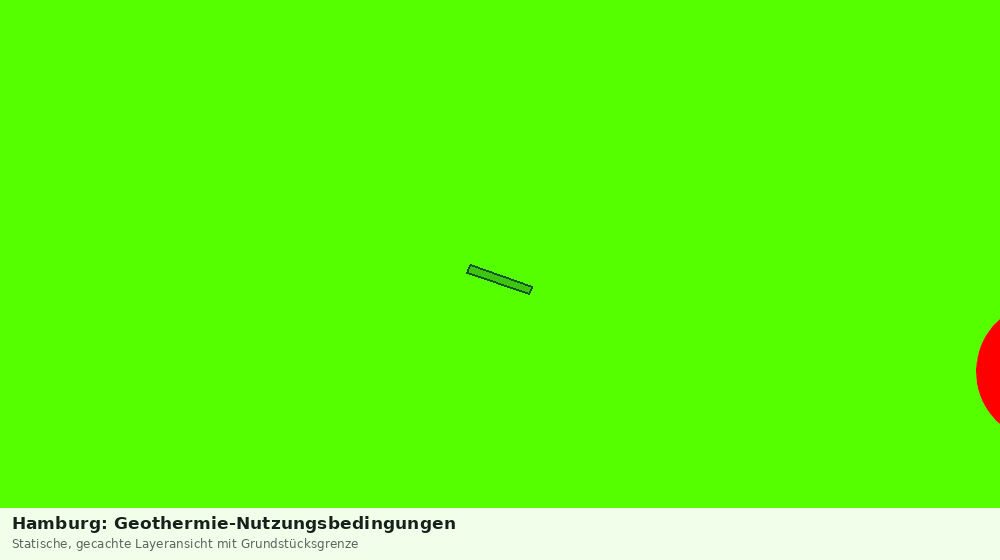 Statische Kartenansicht: Hamburg: Geothermie-Nutzungsbedingungen