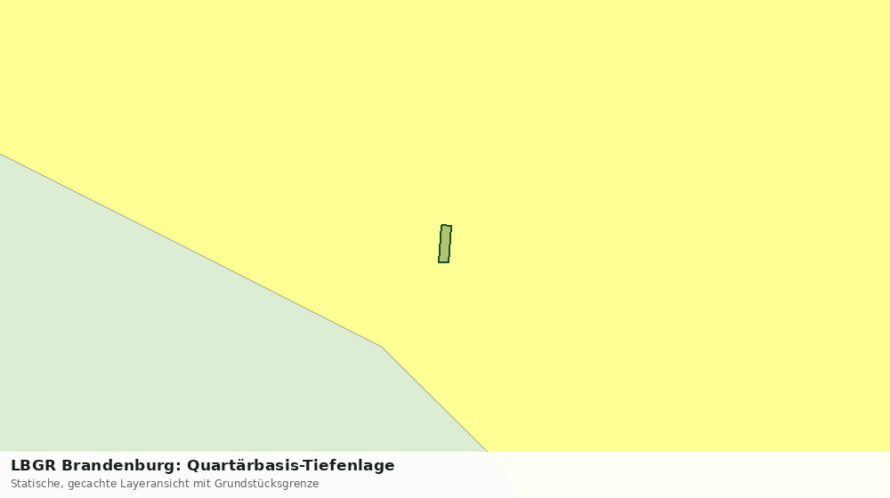Statische Kartenansicht: LBGR Brandenburg: Quartärbasis-Tiefenlage