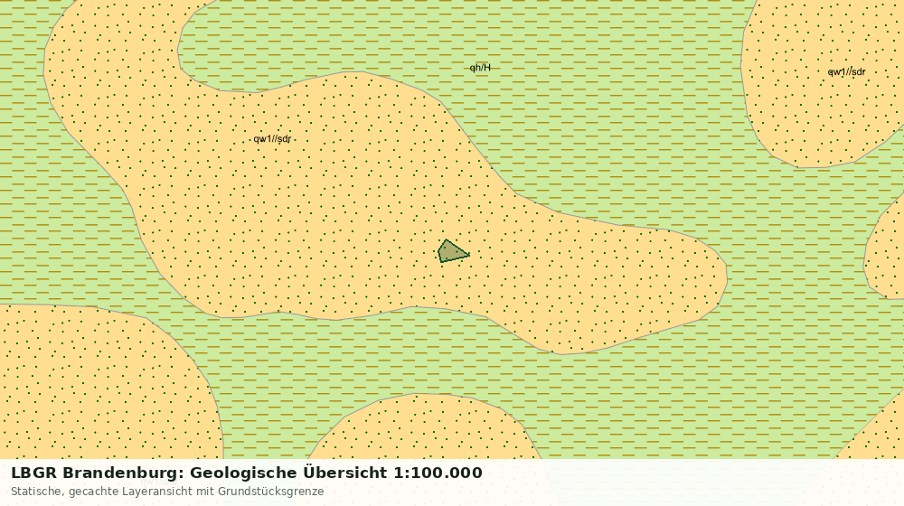 Statische Kartenansicht: LBGR Brandenburg: Geologische Übersicht 1:100.000