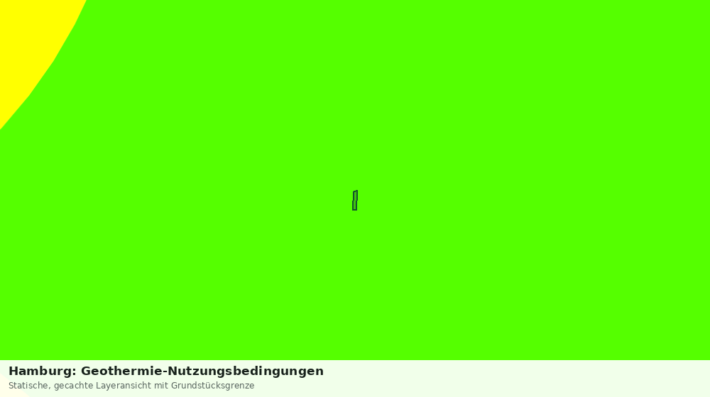 Statische Kartenansicht: Hamburg: Geothermie-Nutzungsbedingungen