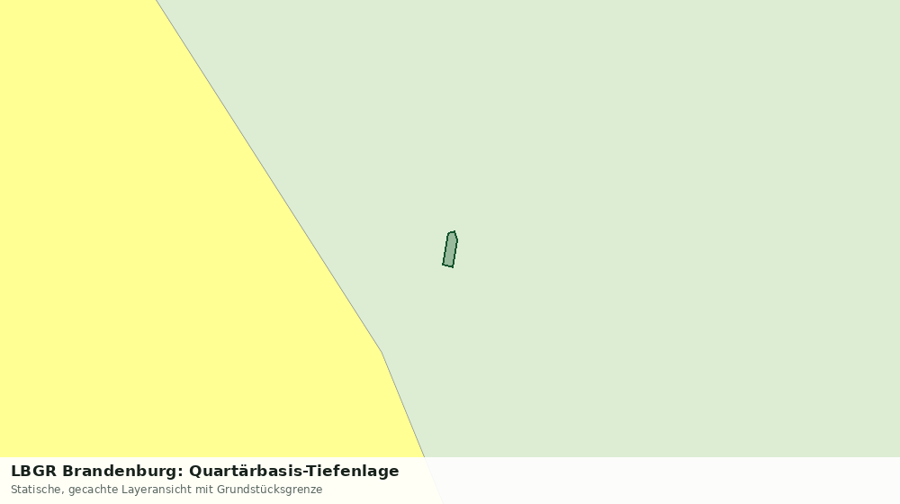 Statische Kartenansicht: LBGR Brandenburg: Quartärbasis-Tiefenlage