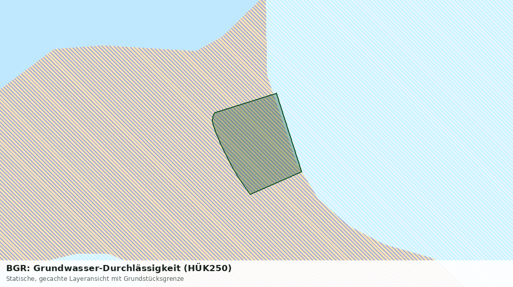 Statische Kartenansicht: BGR: Grundwasser-Durchlässigkeit (HÜK250)