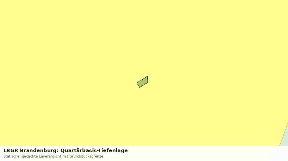 Statische Kartenansicht: LBGR Brandenburg: Quartärbasis-Tiefenlage