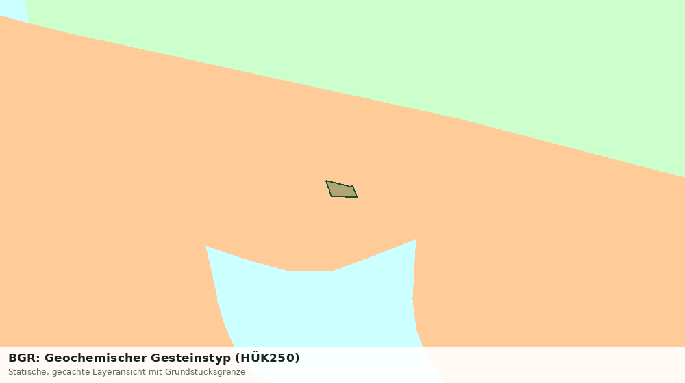 Statische Kartenansicht: BGR: Geochemischer Gesteinstyp (HÜK250)