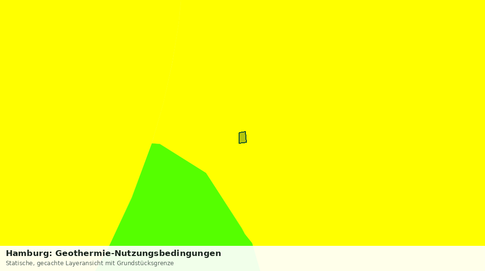 Statische Kartenansicht: Hamburg: Geothermie-Nutzungsbedingungen