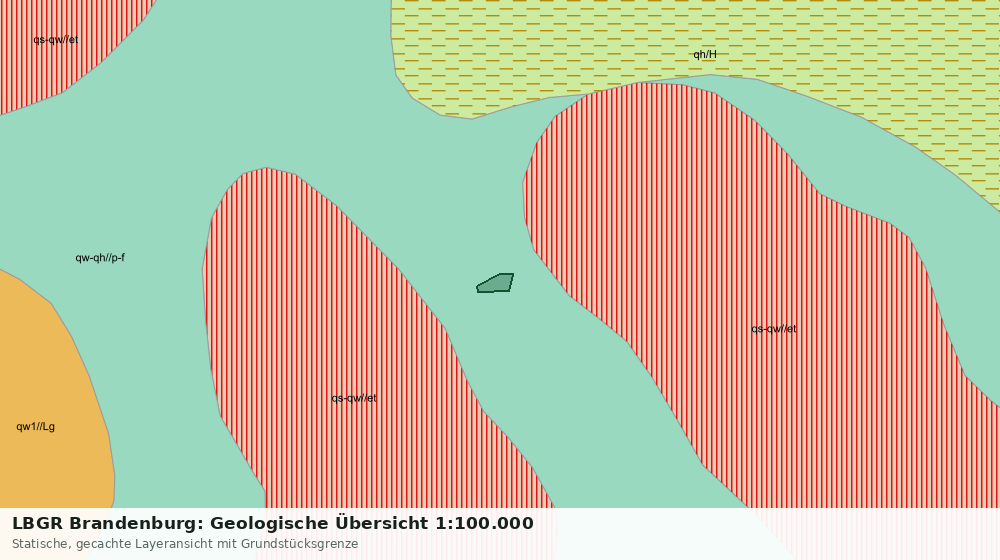 Statische Kartenansicht: LBGR Brandenburg: Geologische Übersicht 1:100.000