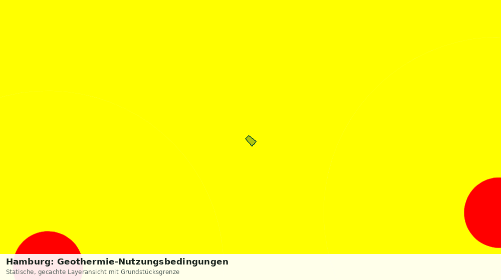 Statische Kartenansicht: Hamburg: Geothermie-Nutzungsbedingungen