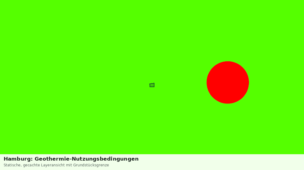 Statische Kartenansicht: Hamburg: Geothermie-Nutzungsbedingungen