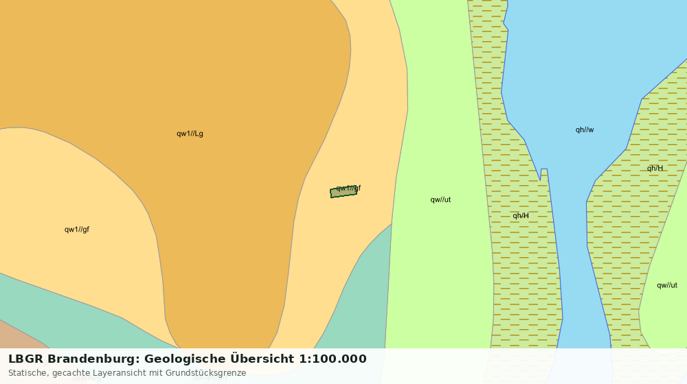 Statische Kartenansicht: LBGR Brandenburg: Geologische Übersicht 1:100.000