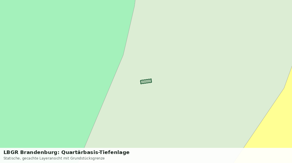 Statische Kartenansicht: LBGR Brandenburg: Quartärbasis-Tiefenlage