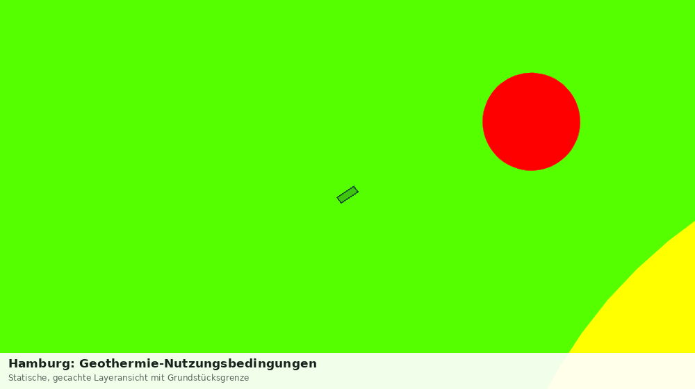 Statische Kartenansicht: Hamburg: Geothermie-Nutzungsbedingungen