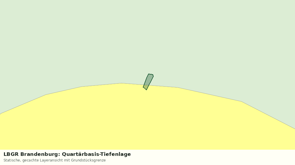 Statische Kartenansicht: LBGR Brandenburg: Quartärbasis-Tiefenlage