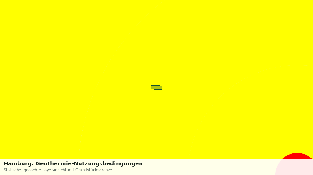 Statische Kartenansicht: Hamburg: Geothermie-Nutzungsbedingungen