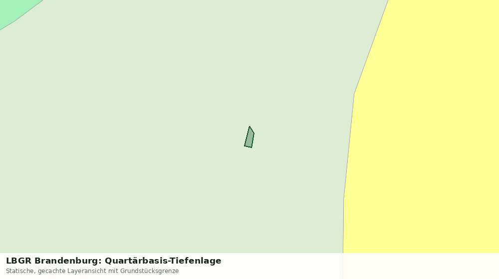 Statische Kartenansicht: LBGR Brandenburg: Quartärbasis-Tiefenlage