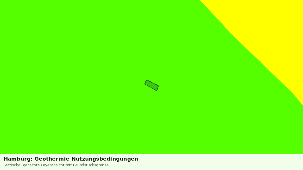Statische Kartenansicht: Hamburg: Geothermie-Nutzungsbedingungen
