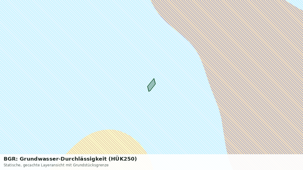 Statische Kartenansicht: BGR: Grundwasser-Durchlässigkeit (HÜK250)