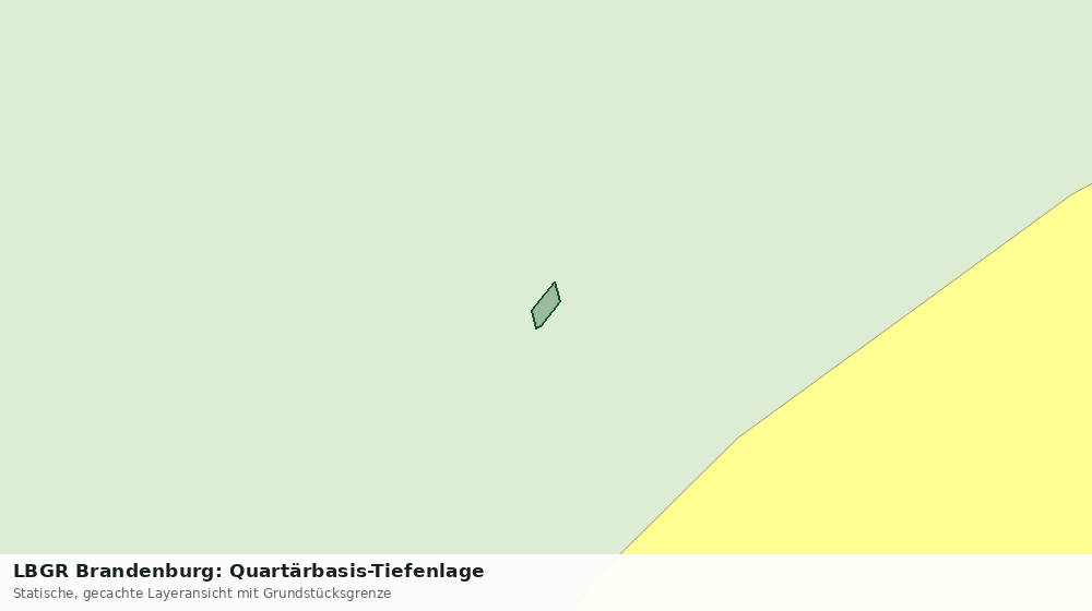 Statische Kartenansicht: LBGR Brandenburg: Quartärbasis-Tiefenlage