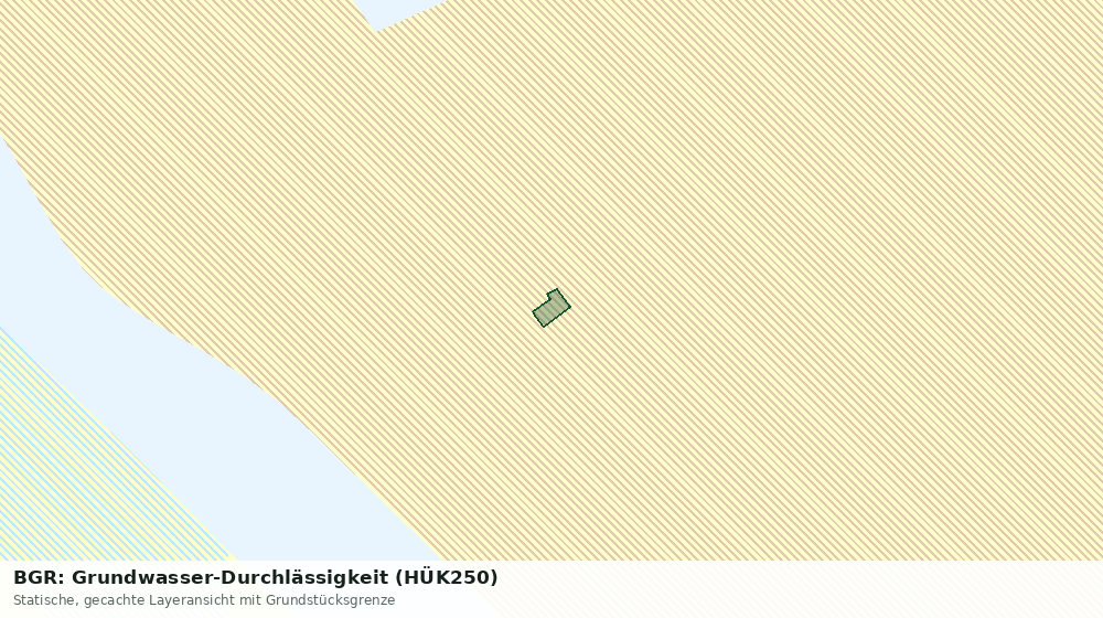 Statische Kartenansicht: BGR: Grundwasser-Durchlässigkeit (HÜK250)