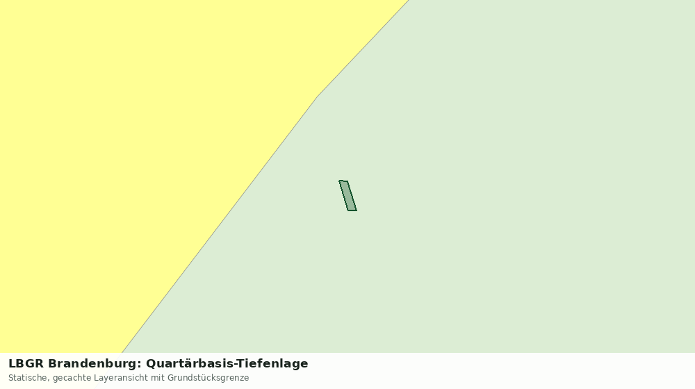 Statische Kartenansicht: LBGR Brandenburg: Quartärbasis-Tiefenlage