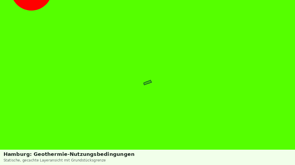 Statische Kartenansicht: Hamburg: Geothermie-Nutzungsbedingungen