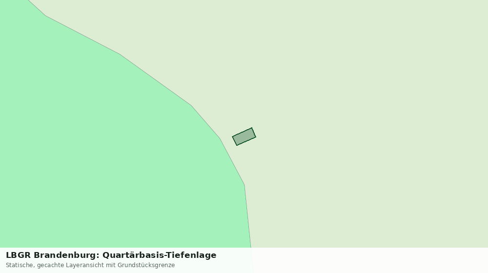 Statische Kartenansicht: LBGR Brandenburg: Quartärbasis-Tiefenlage