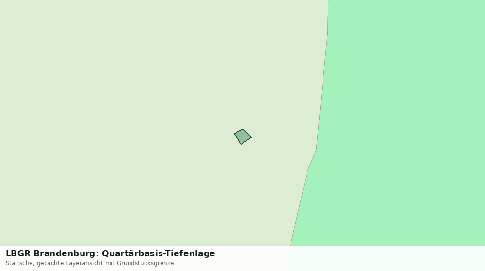 Statische Kartenansicht: LBGR Brandenburg: Quartärbasis-Tiefenlage