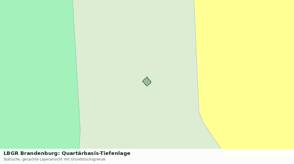 Statische Kartenansicht: LBGR Brandenburg: Quartärbasis-Tiefenlage