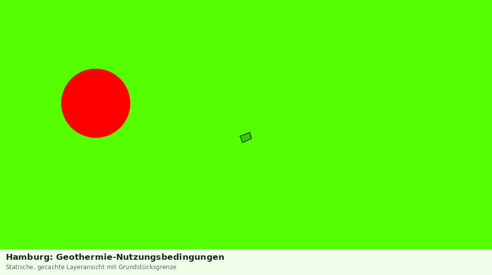 Statische Kartenansicht: Hamburg: Geothermie-Nutzungsbedingungen