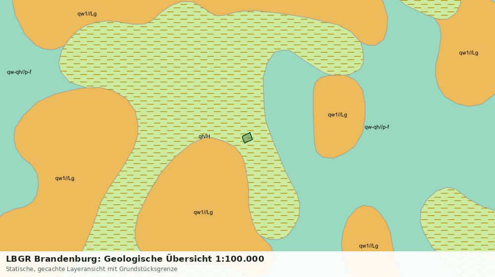 Statische Kartenansicht: LBGR Brandenburg: Geologische Übersicht 1:100.000