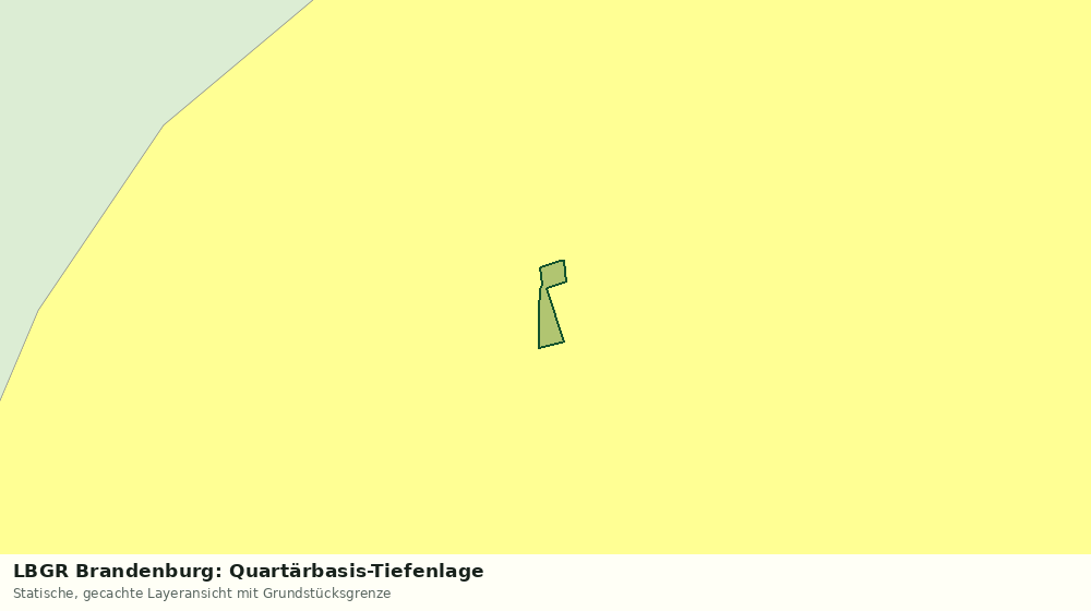 Statische Kartenansicht: LBGR Brandenburg: Quartärbasis-Tiefenlage