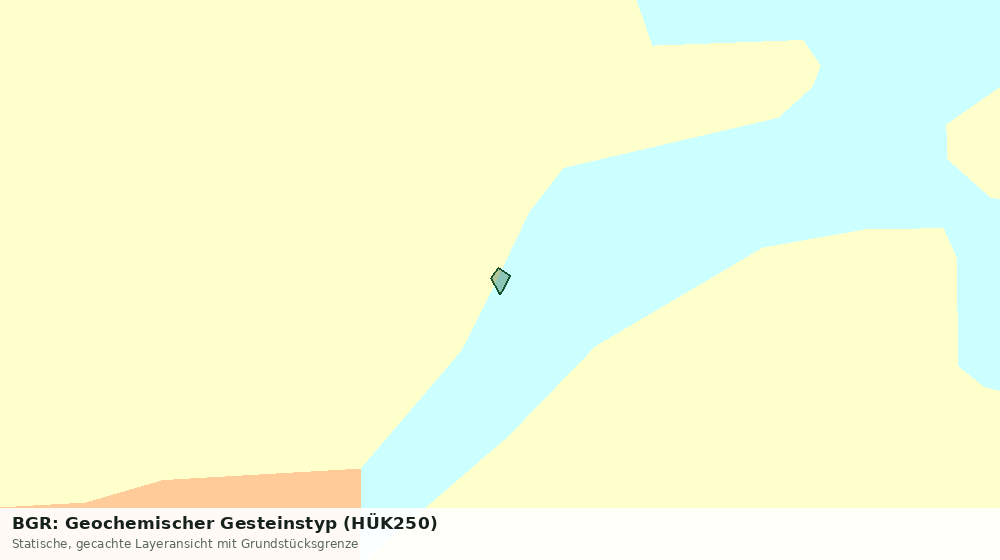 Statische Kartenansicht: BGR: Geochemischer Gesteinstyp (HÜK250)