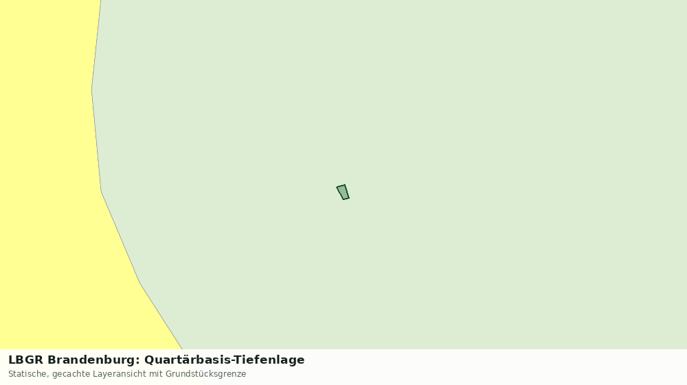 Statische Kartenansicht: LBGR Brandenburg: Quartärbasis-Tiefenlage