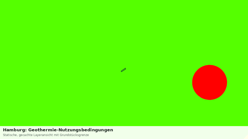 Statische Kartenansicht: Hamburg: Geothermie-Nutzungsbedingungen