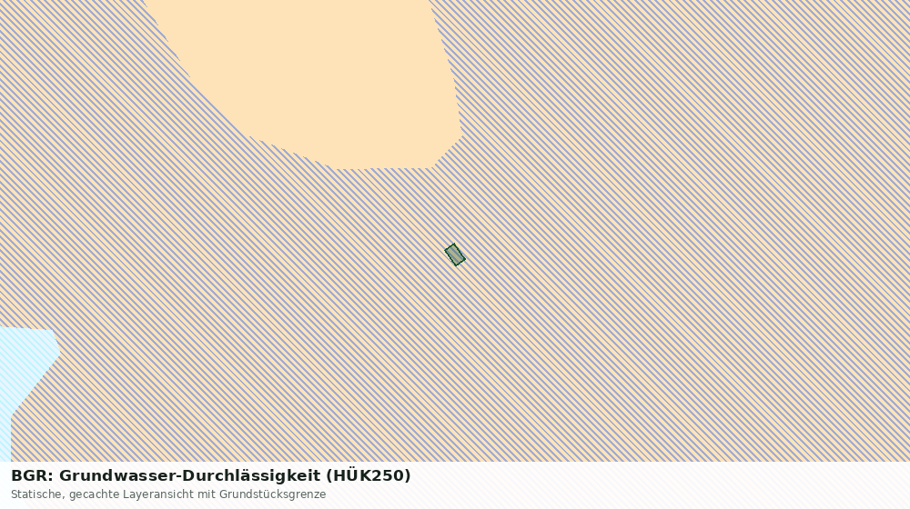 Statische Kartenansicht: BGR: Grundwasser-Durchlässigkeit (HÜK250)