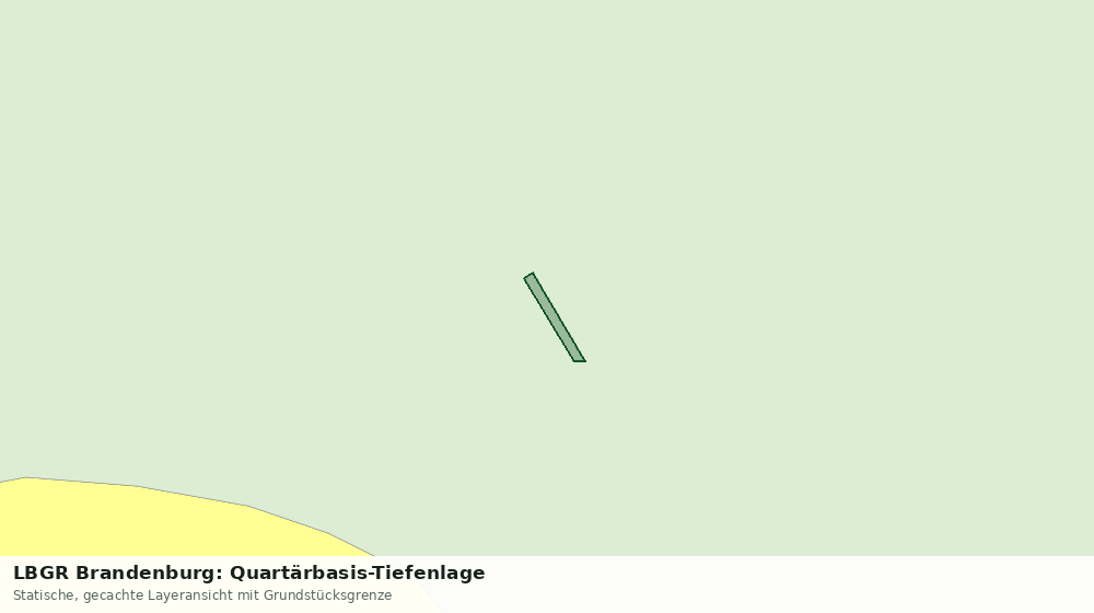 Statische Kartenansicht: LBGR Brandenburg: Quartärbasis-Tiefenlage