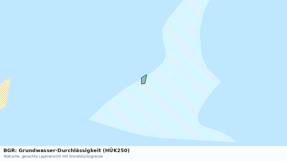 Statische Kartenansicht: BGR: Grundwasser-Durchlässigkeit (HÜK250)