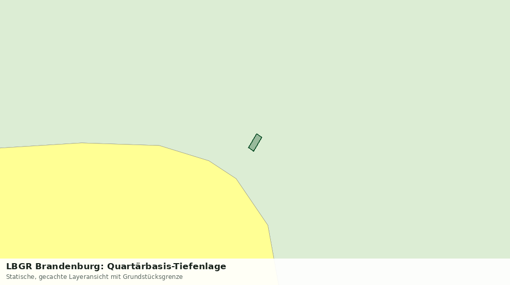 Statische Kartenansicht: LBGR Brandenburg: Quartärbasis-Tiefenlage