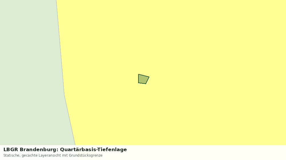 Statische Kartenansicht: LBGR Brandenburg: Quartärbasis-Tiefenlage