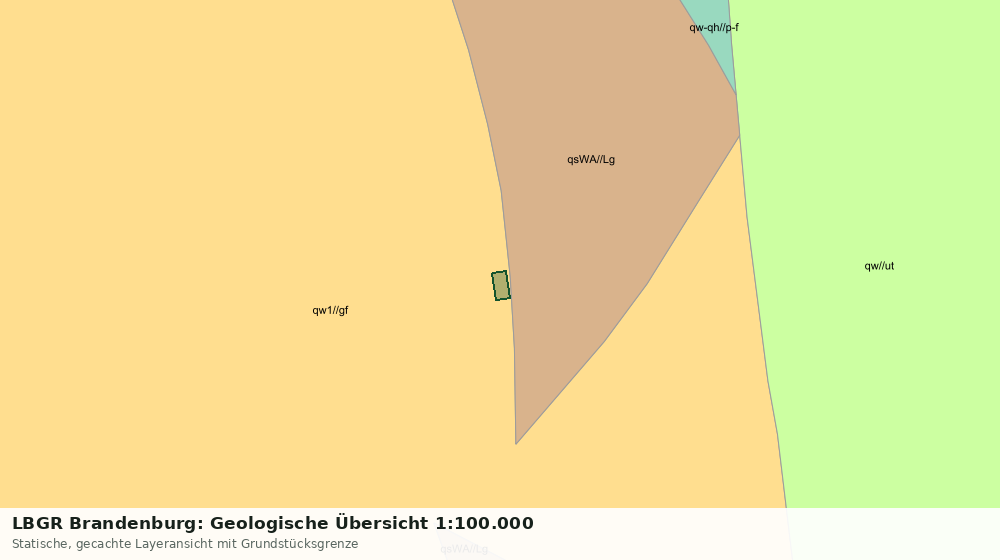 Statische Kartenansicht: LBGR Brandenburg: Geologische Übersicht 1:100.000