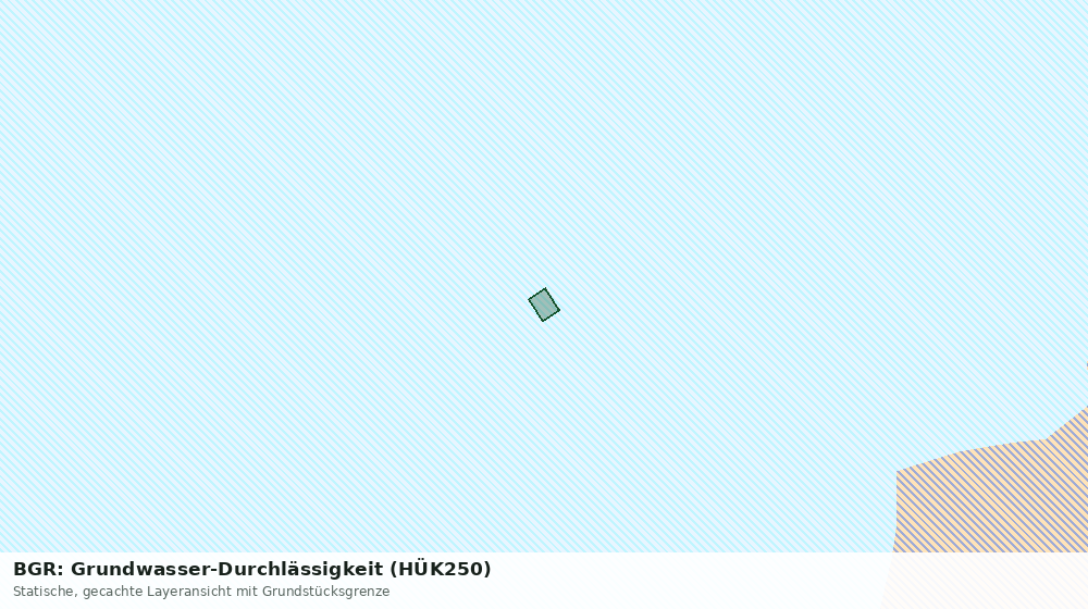 Statische Kartenansicht: BGR: Grundwasser-Durchlässigkeit (HÜK250)