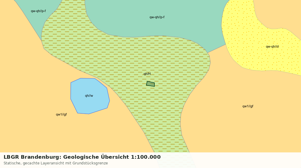 Statische Kartenansicht: LBGR Brandenburg: Geologische Übersicht 1:100.000