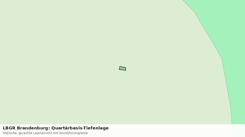 Statische Kartenansicht: LBGR Brandenburg: Quartärbasis-Tiefenlage