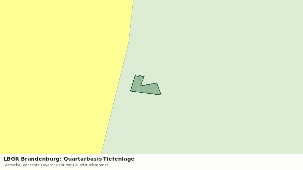 Statische Kartenansicht: LBGR Brandenburg: Quartärbasis-Tiefenlage