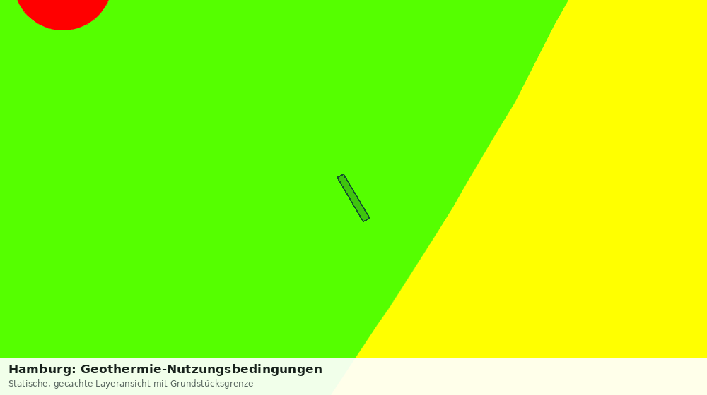 Statische Kartenansicht: Hamburg: Geothermie-Nutzungsbedingungen