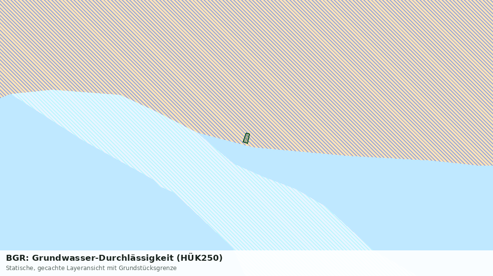 Statische Kartenansicht: BGR: Grundwasser-Durchlässigkeit (HÜK250)