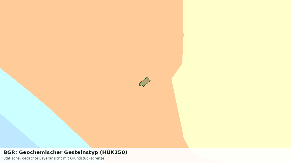 Statische Kartenansicht: BGR: Geochemischer Gesteinstyp (HÜK250)